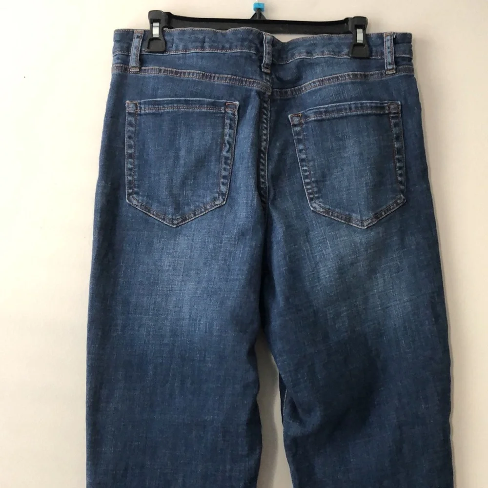 Ella Moss Blue High Waist Straight Jeans size 14 - Picture 7 of 10